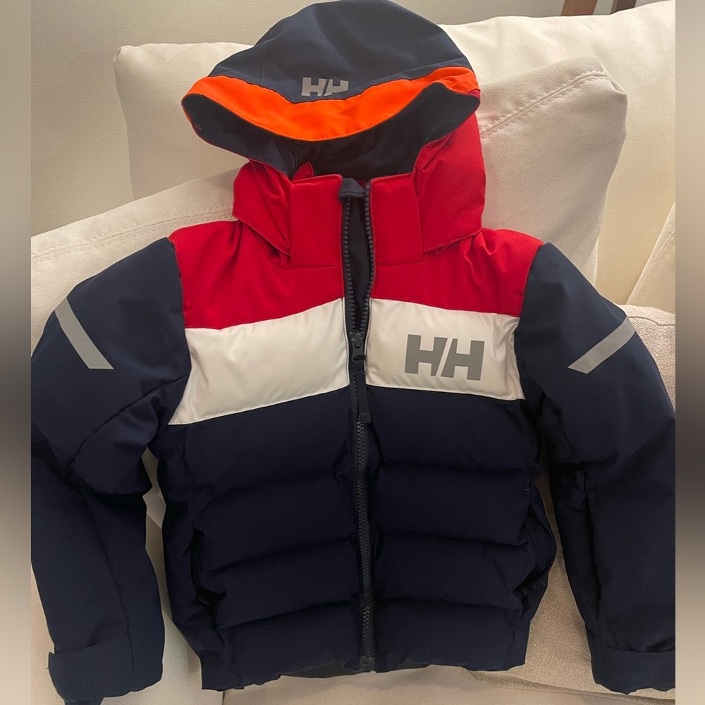 Boys Helly Hansen heavy weight ski jacket size 4